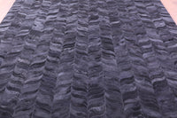 Thumbnail for Black Patchwork Natural Cowhide Rug - 8' 0
