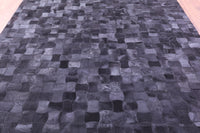 Thumbnail for Black Patchwork Natural Cowhide Rug - 8' 0