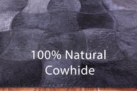 Thumbnail for Black Patchwork Natural Cowhide Rug - 8' 0