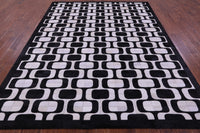 Thumbnail for Black & White Patchwork Natural Cowhide Rug - 8' 0