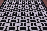 Thumbnail for Black & White Patchwork Natural Cowhide Rug - 8' 0