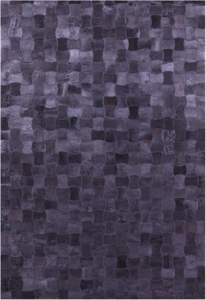 Black Patchwork Natural Cowhide Rug - 6' 0" x 9' 0"