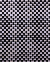 Thumbnail for Black & White Patchwork Natural Cowhide Rug - 8' 0