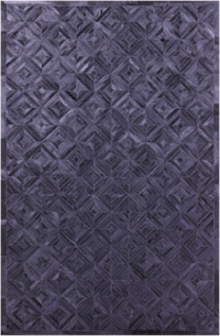 Thumbnail for Black Patchwork Natural Cowhide Rug - 6' 0
