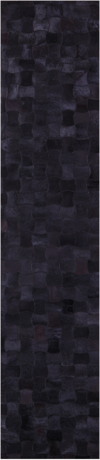 Thumbnail for Black Patchwork Natural Cowhide Rug - 2' 6