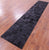 Black Patchwork Natural Cowhide Rug - 2' 6" x 12' 0"