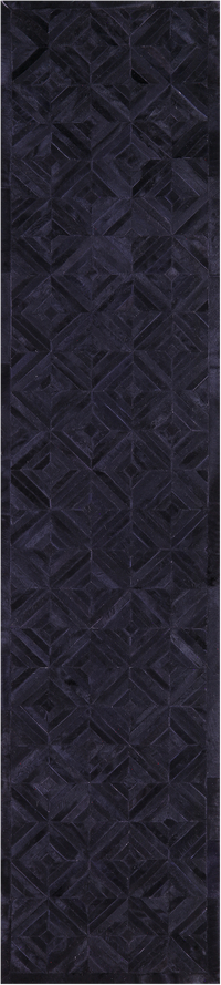 Thumbnail for Black Patchwork Natural Cowhide Rug - 2' 6