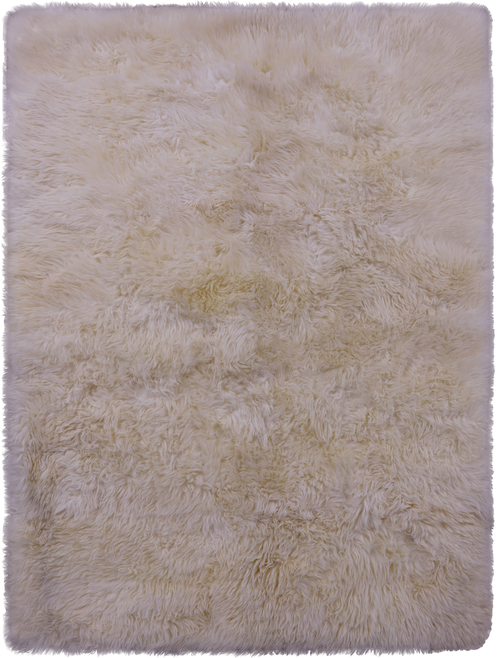 100% Natural New Zealand Sheepskin Ivory 5' 3