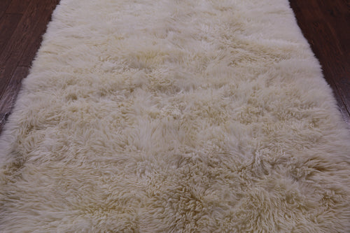 100% Natural New Zealand Sheepskin Ivory 5' 3