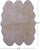 100% Natural New Zealand Sheepskin Ivory 5' 0" X 6' 4"
