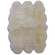 100% Natural New Zealand Sheepskin Ivory 5' 0" X 6' 0"