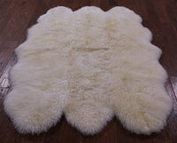 Thumbnail for 100% Natural New Zealand Sheepskin Ivory 5' 0