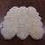 100% Natural New Zealand Sheepskin Ivory 5' 0" X 6' 0"