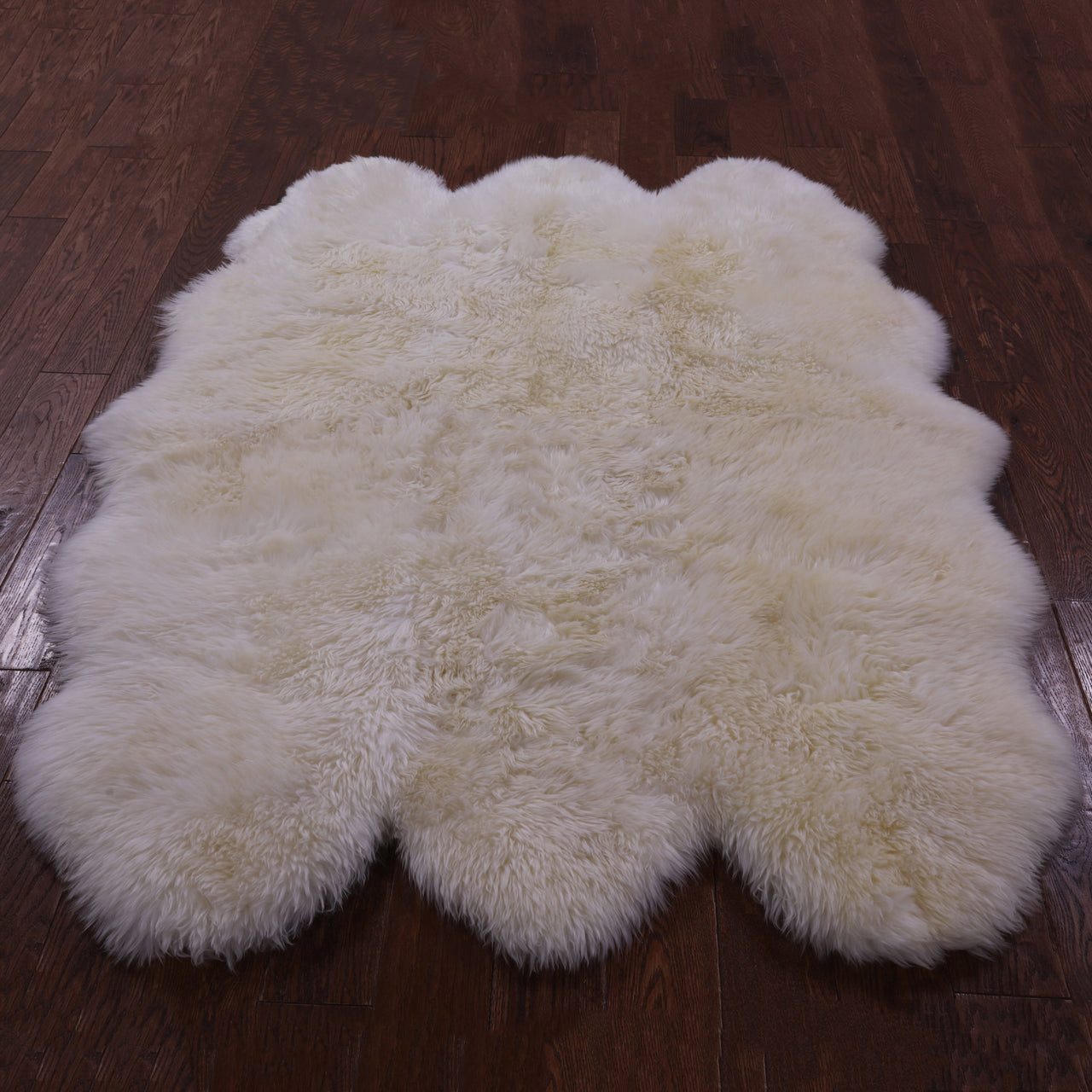 100% Natural New Zealand Sheepskin Ivory 5' 0" X 6' 0"