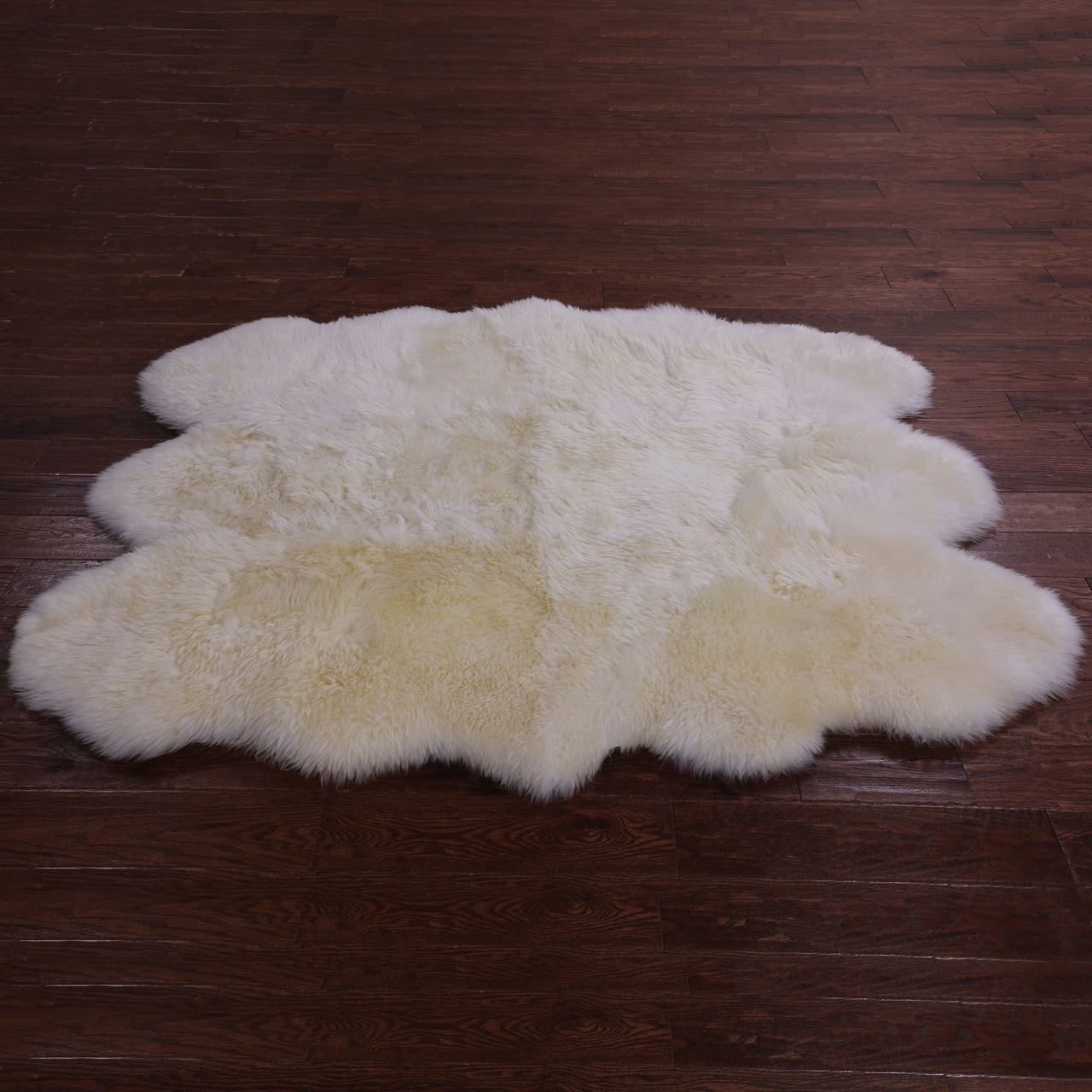100% Natural New Zealand Sheepskin Ivory 5' 0" X 6' 0"
