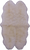 100% Natural New Zealand Sheepskin Ivory 3' 10" X 6' 5"