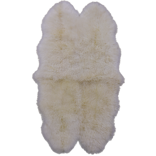 100% Natural New Zealand Sheepskin Ivory 4' 0