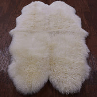 Thumbnail for 100% Natural New Zealand Sheepskin Ivory 4' 0