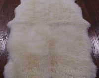 Thumbnail for 100% Natural New Zealand Sheepskin Ivory 3' 10