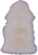 100% Natural New Zealand Sheepskin Ivory 2' 0" x 3' 0"