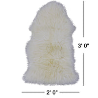 Thumbnail for 100% Natural New Zealand Sheepskin Ivory 2' 0