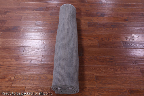 Silver Leather Area Rug - 8' 0