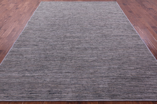 Silver Leather Area Rug - 8' 0