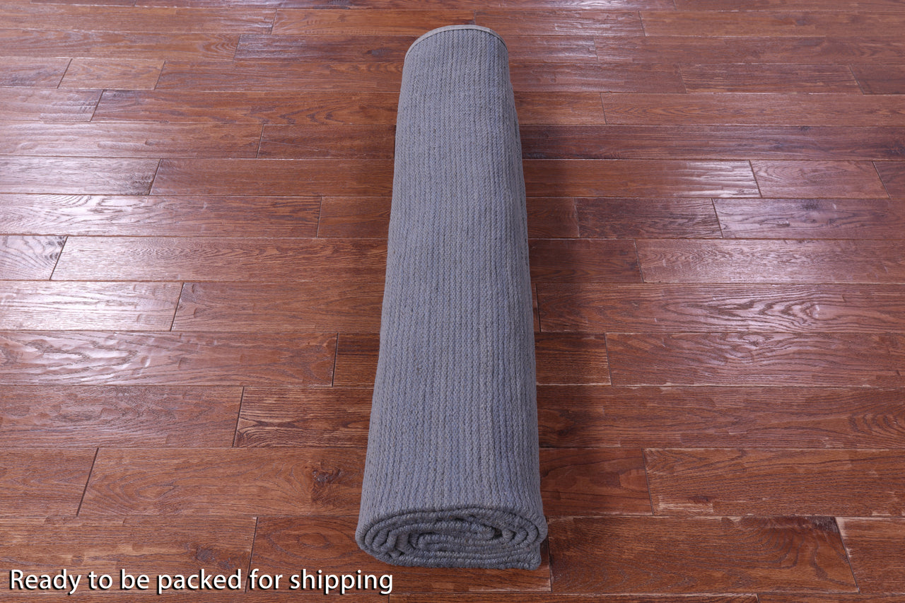 Indigo Blue Leather Area Rug - 8' 0" x 10' 0"