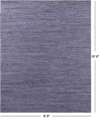 Thumbnail for Indigo Blue Leather Area Rug - 8' 0