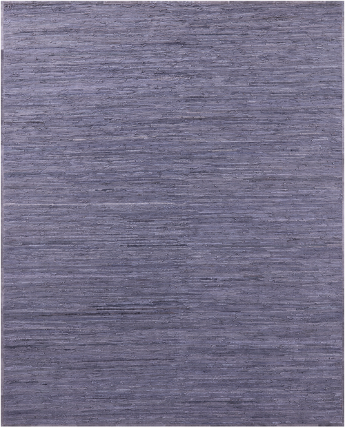 Indigo Blue Leather Area Rug - 8' 0
