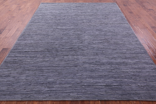 Indigo Blue Leather Area Rug - 8' 0