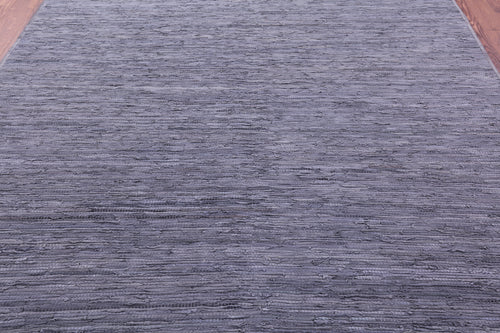 Indigo Blue Leather Area Rug - 8' 0