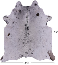 Thumbnail for SUPER SALE Brown Salt & Pepper Natural Cowhide Rug - X-Large 7' 2