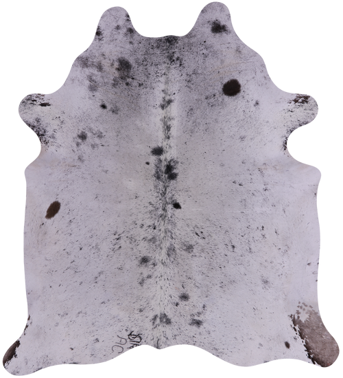 SUPER SALE Brown Salt & Pepper Natural Cowhide Rug - X-Large 7' 2