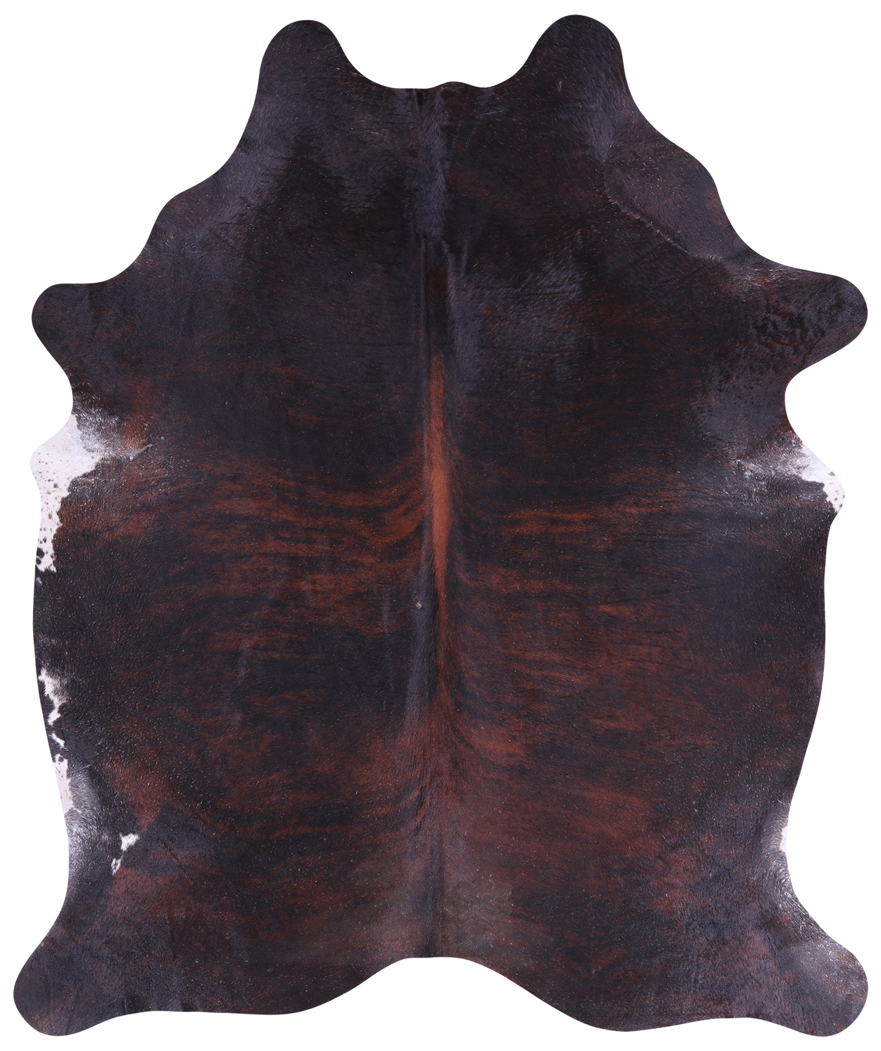 SUPER SALE Dark Brindle Natural Cowhide Rug - X-Large 7' 0"H x 5' 9"W