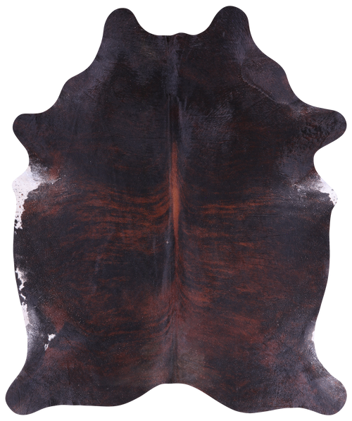 SUPER SALE Dark Brindle Natural Cowhide Rug - X-Large 7' 0