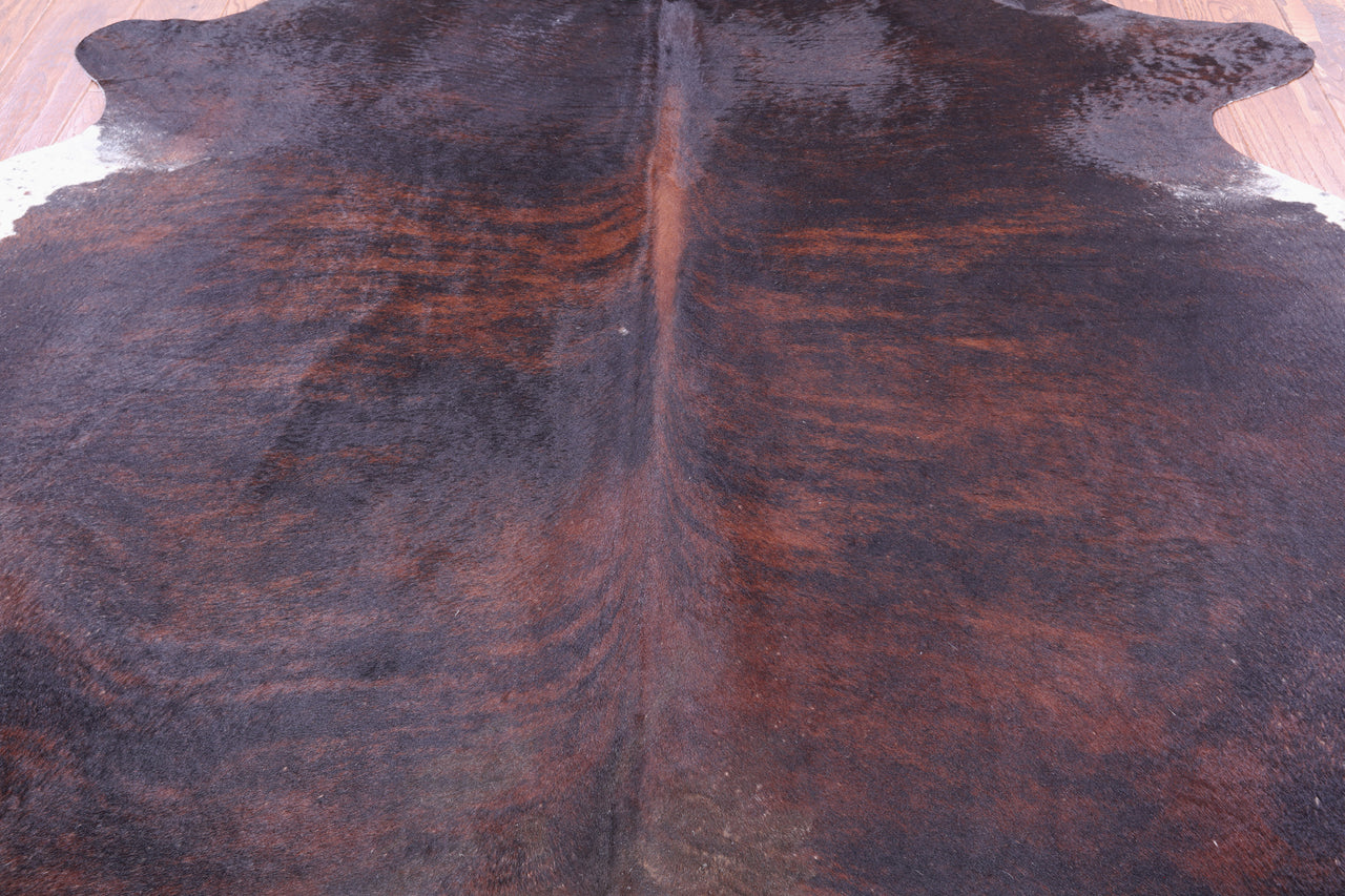 SUPER SALE Dark Brindle Natural Cowhide Rug - X-Large 7' 0"H x 5' 9"W