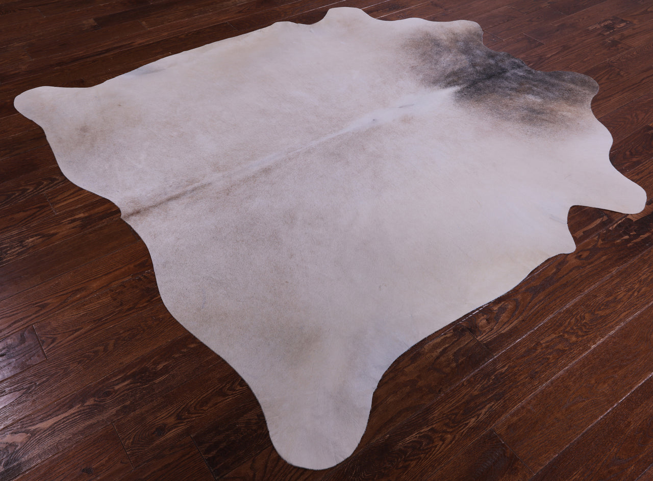 SUPER SALE Beige Natural Cowhide Rug - Large 6' 7"H x 6' 4"W