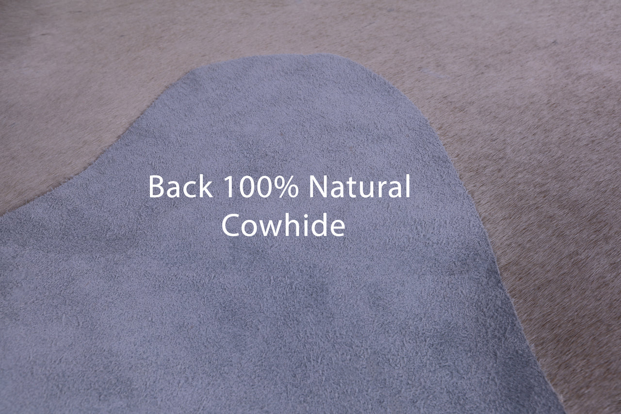 SUPER SALE Beige Natural Cowhide Rug - Large 6' 7"H x 6' 4"W