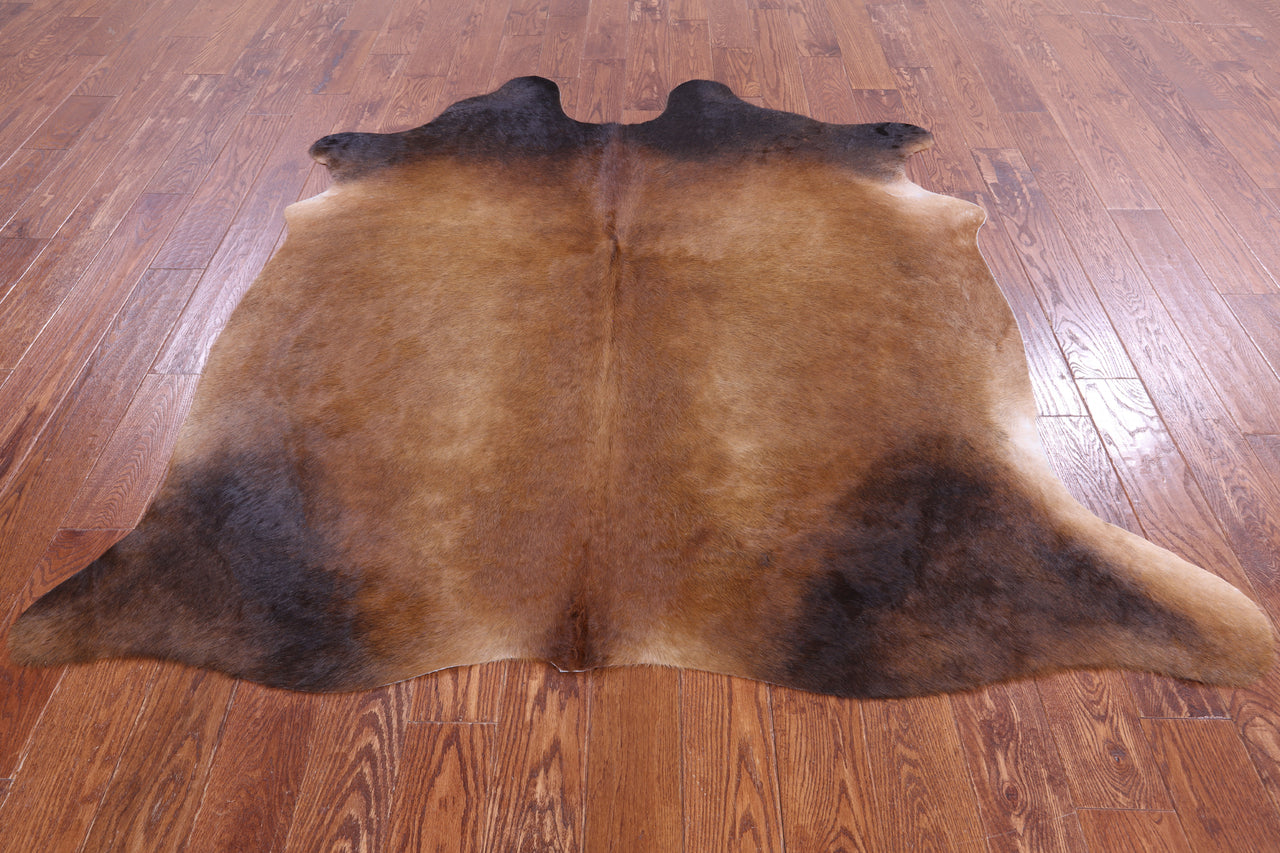 SUPER SALE Light Brown Natural Cowhide Rug - Large 6' 6"H x 6' 2"W