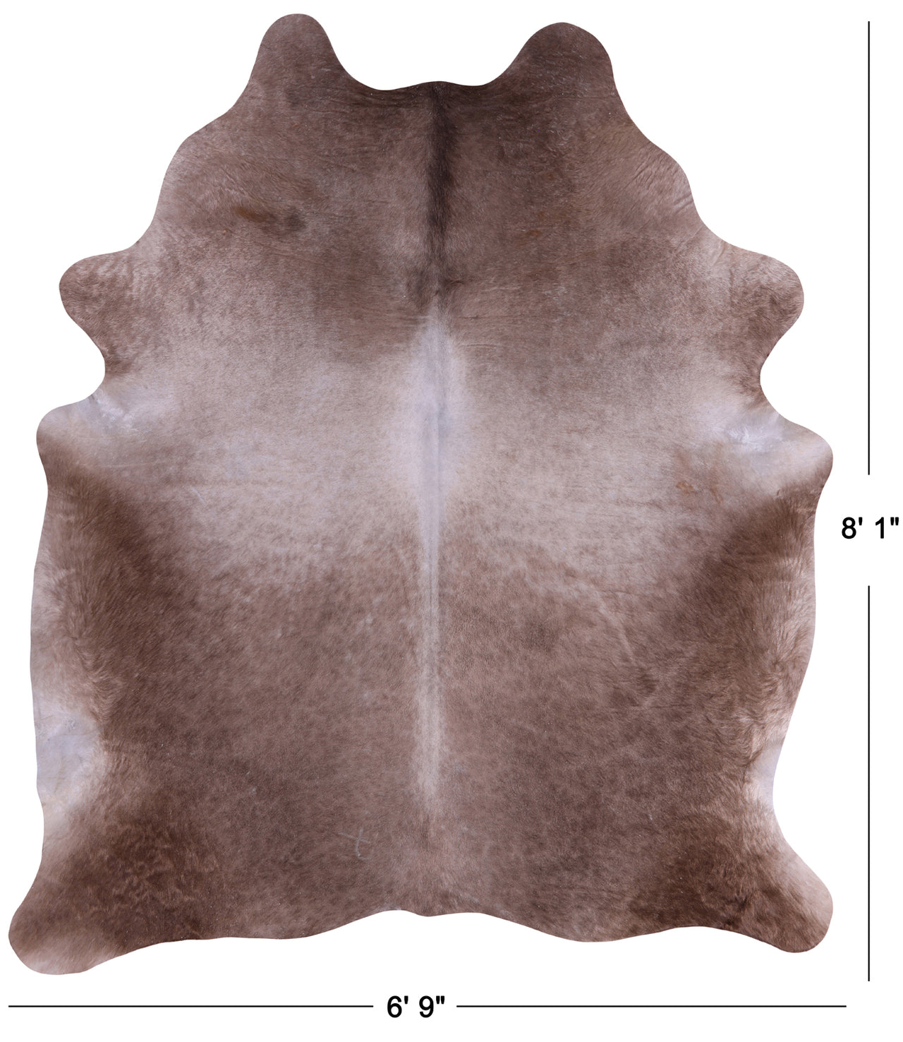 SUPER SALE Champagne Natural Cowhide Rug - XX-Large 8' 1"H x 6' 9"W