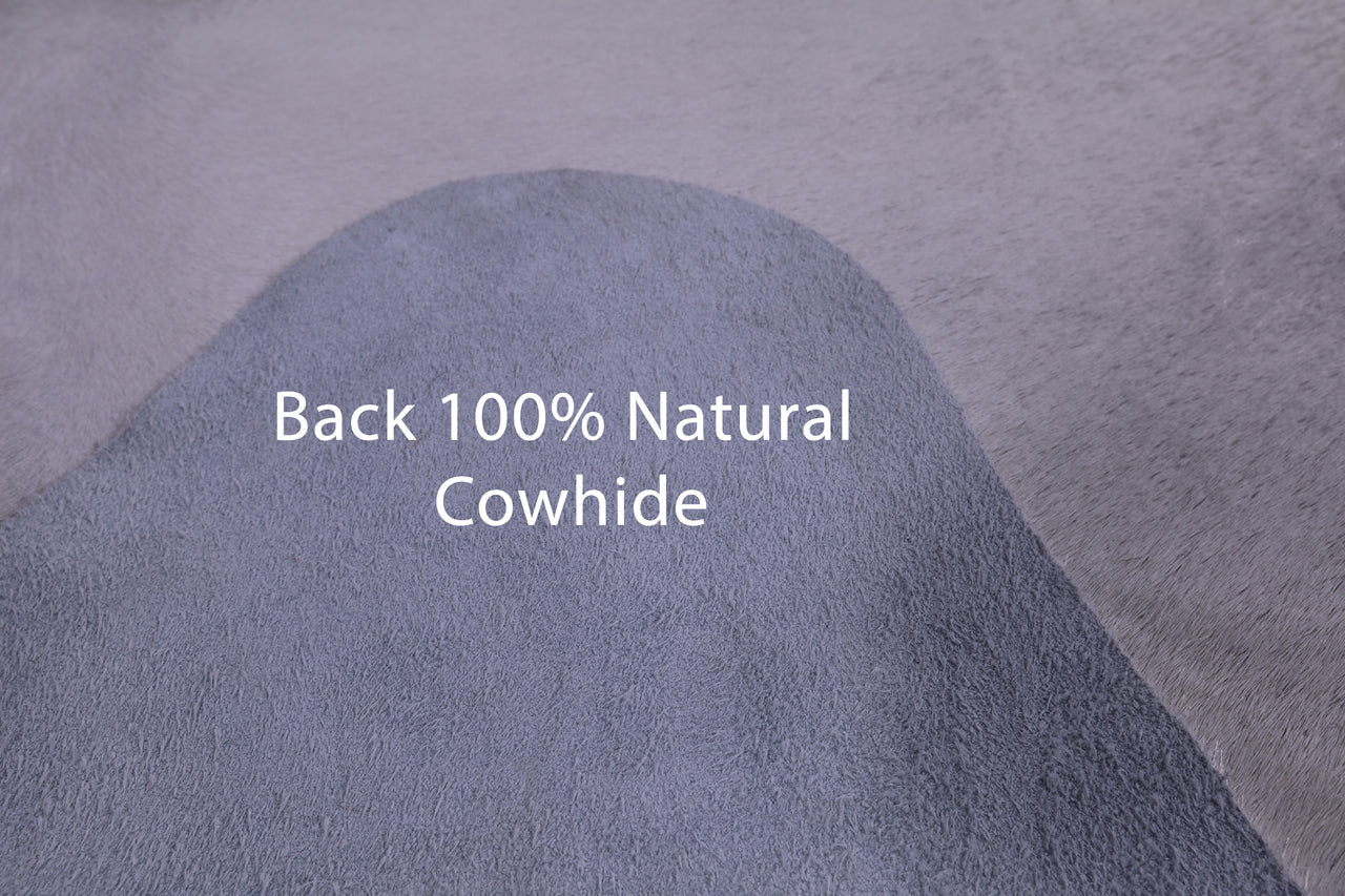 SUPER SALE Grey Brindle Natural Cowhide Rug - X-Large 7' 9"H x 7' 0"W