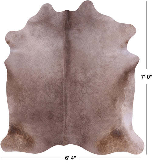 SUPER SALE Champagne Natural Cowhide Rug - X-Large 7' 0