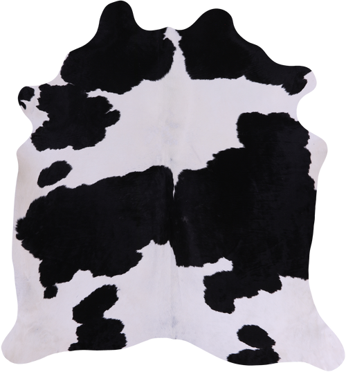 SUPER SALE Black & White Natural Cowhide Rug - X-Large 7' 1