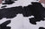 SUPER SALE Black & White Natural Cowhide Rug - X-Large 7' 1"H x 6' 6"W