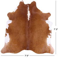 Thumbnail for SUPER SALE Brown Natural Cowhide Rug - X-Large 7' 2