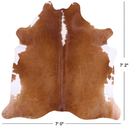 SUPER SALE Brown Natural Cowhide Rug - X-Large 7' 2