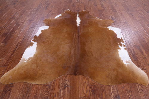 SUPER SALE Brown Natural Cowhide Rug - X-Large 7' 2