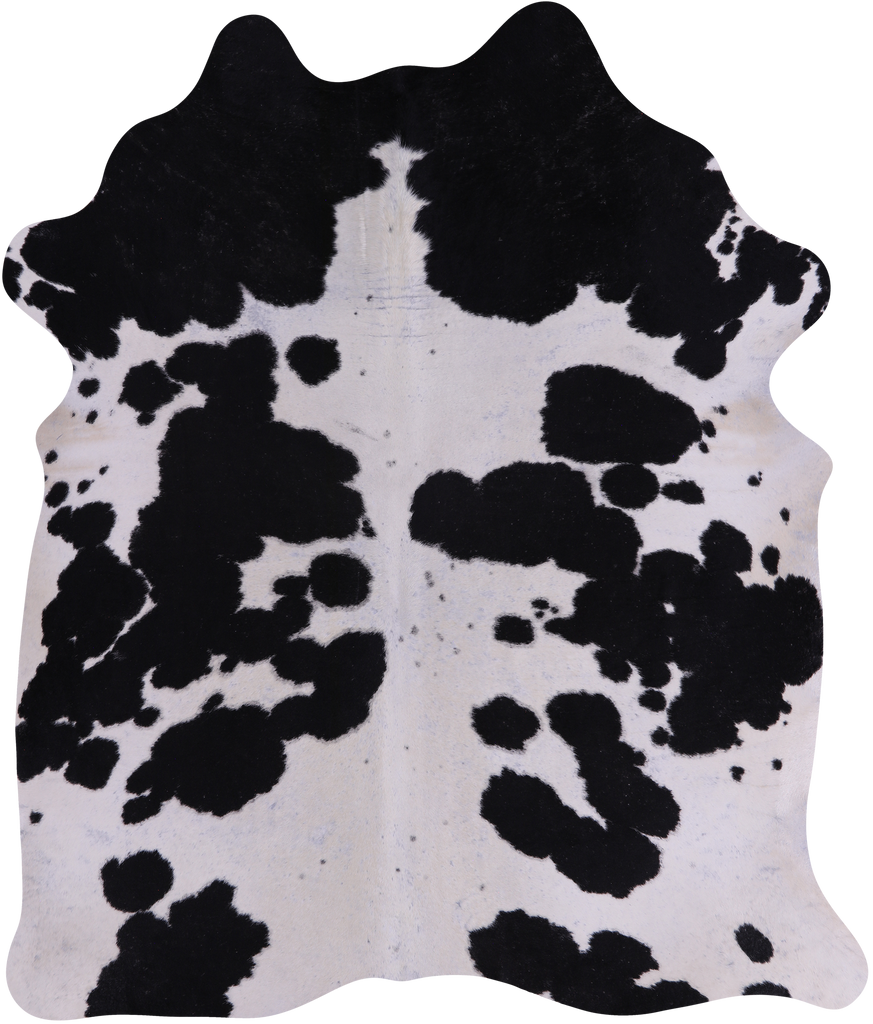 SUPER SALE Black & White Natural Cowhide Rug - X-Large 6' 10"H x 5' 9"W