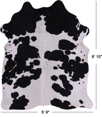 Thumbnail for SUPER SALE Black & White Natural Cowhide Rug - X-Large 6' 10